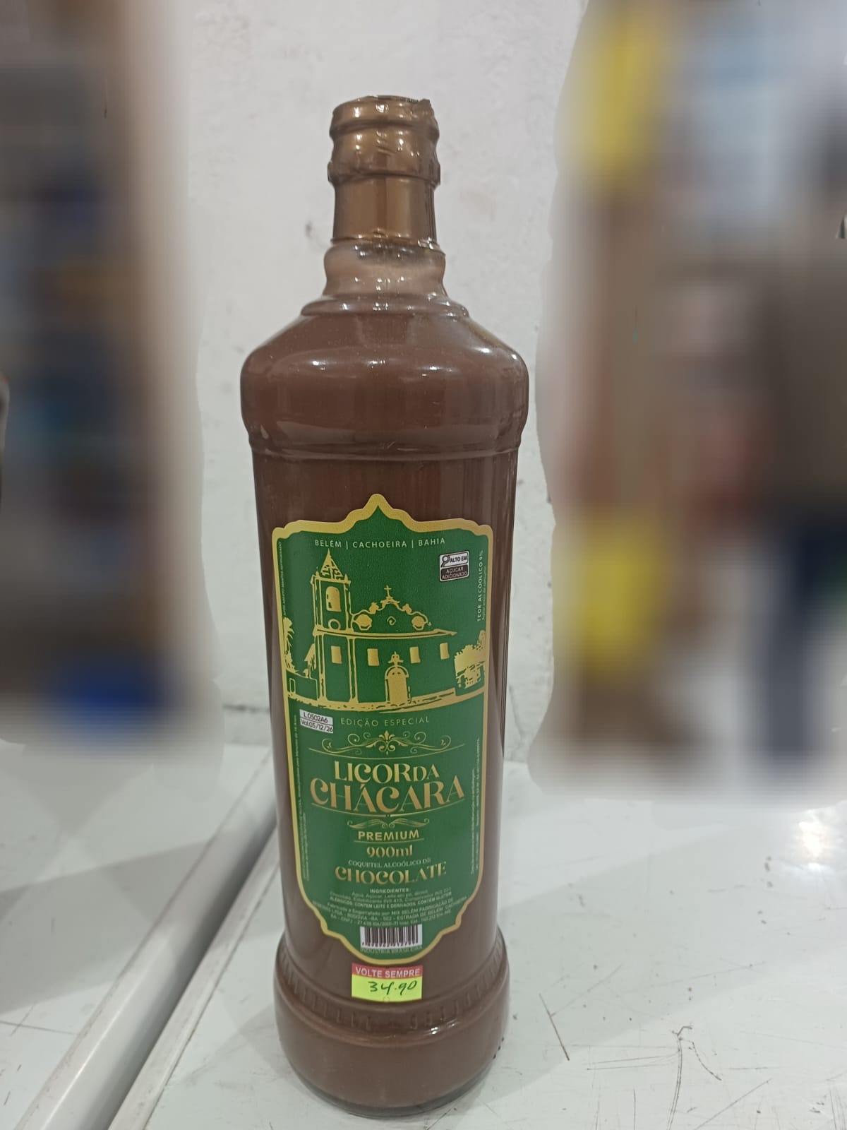 Lixo da chácara sabor chocolate 